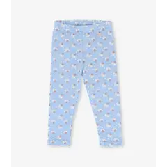 4KIDS - Calza bebé con flores celeste 4 Kids