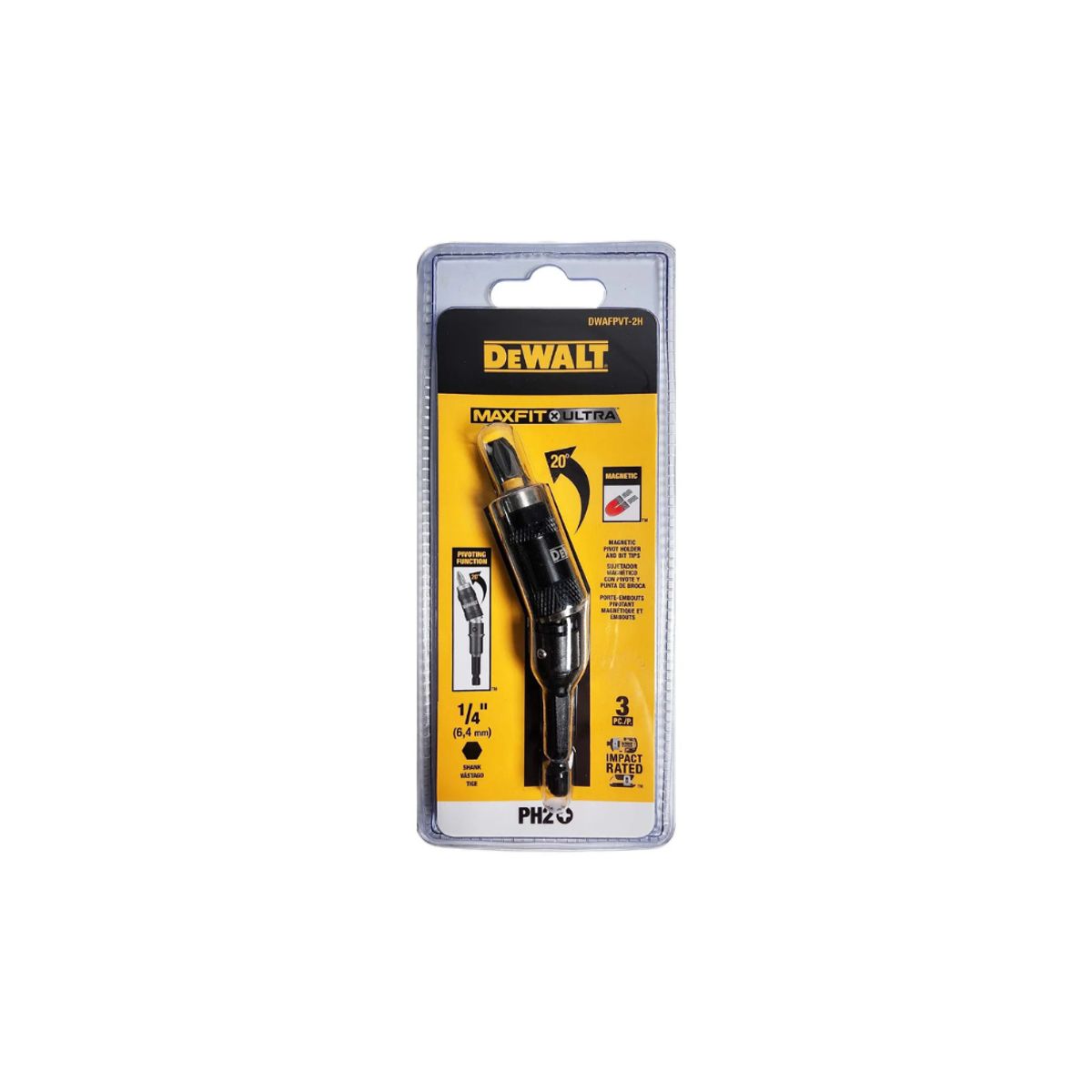 DEWALT - Portapuntas Magnético Pivotante Maxfit-ultra Ph2 - Dewalt