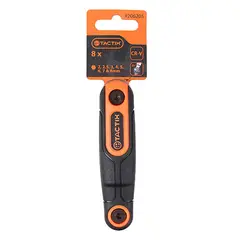TACTIX - JUEGO DE LLAVE ALLEN TIPO NAVAJA METRICO 8 PIEZAS