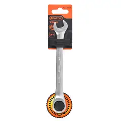 TACTIX - LLAVE PUNTA CORONA CON CHICHARRA METRICA DE 13 MM