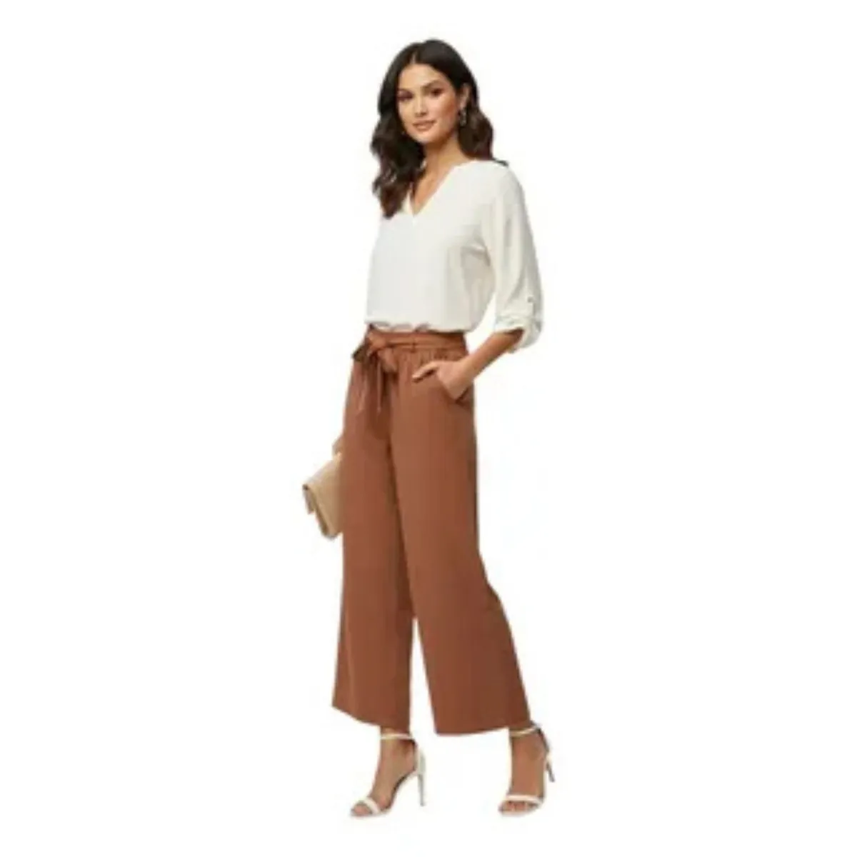LOOK SHOP - Pantalón Palazzo Casual Sueltos. Pierna Ancha Recta. Verano 461