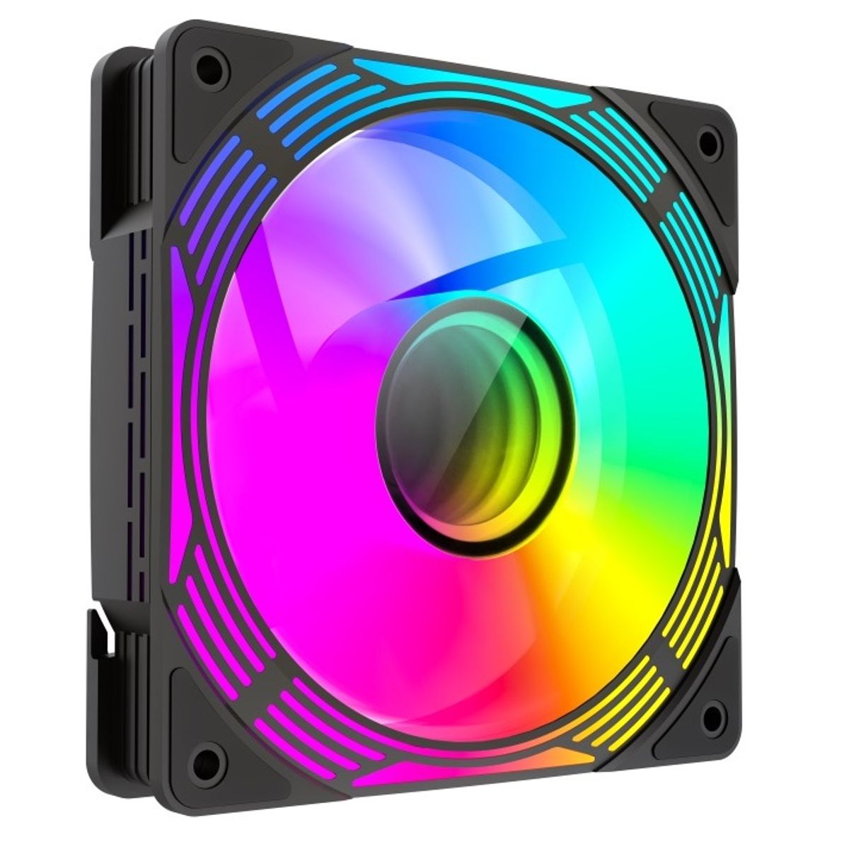 GAMEMAX - Ventilador 12 cm REVERSE FAN EDITION - GameMax FN12A-C8I-R