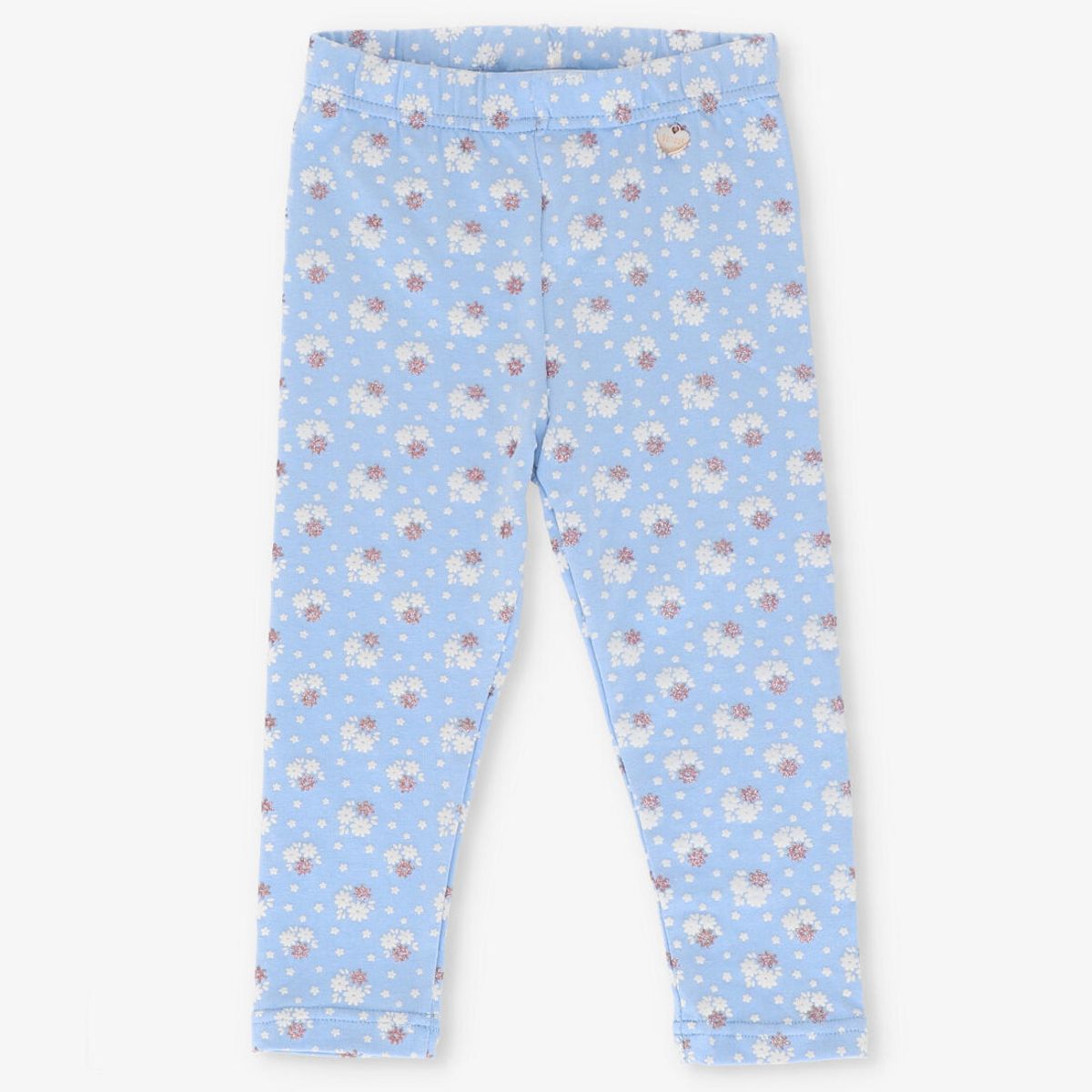4KIDS - Calza niña con flores celeste 4 Kids