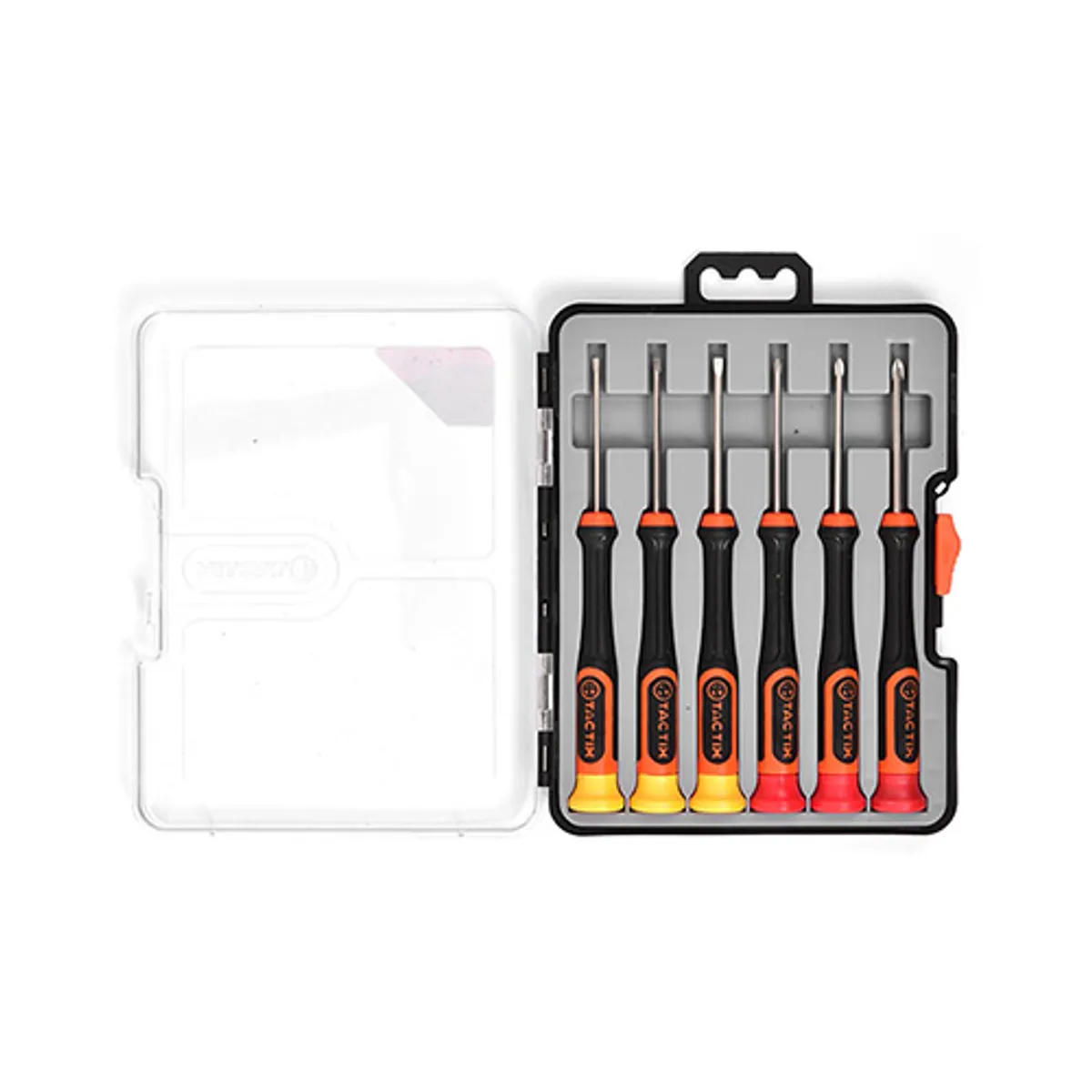 TACTIX - JUEGO DE DESTORNILLADORES DE PRECISION 6 PIEZAS TACTIX