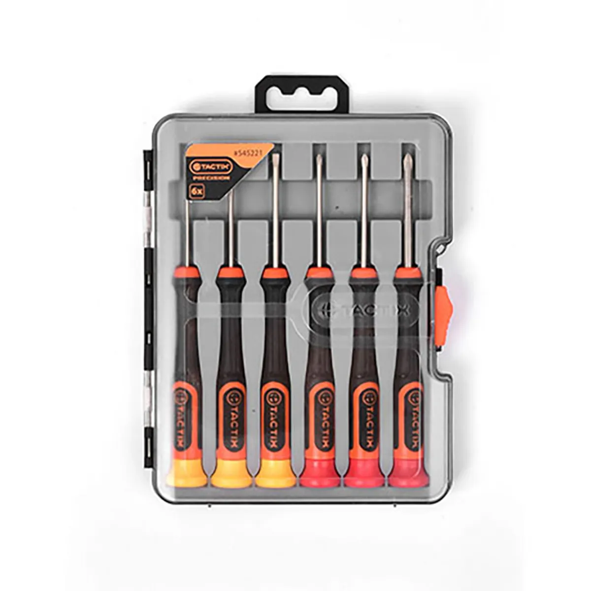 TACTIX - JUEGO DE DESTORNILLADORES DE PRECISION 6 PIEZAS TACTIX