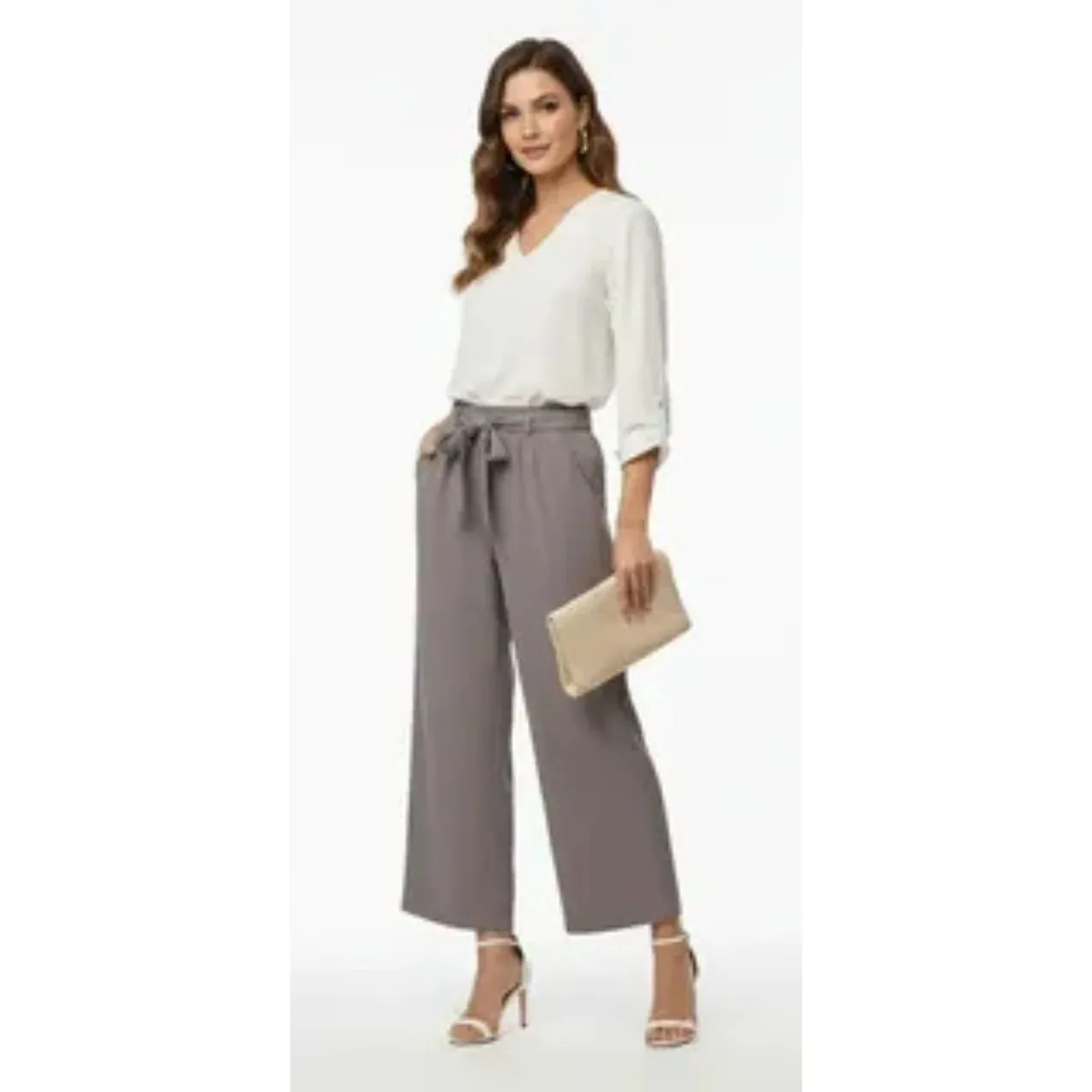 LOOK SHOP - Pantalón Palazzo Casual Sueltos. Pierna Ancha Recta. Verano 461