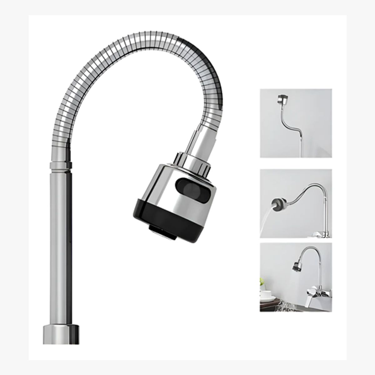 MOVI - Cuello Flexible Para Lavaplatos Universal, Gira