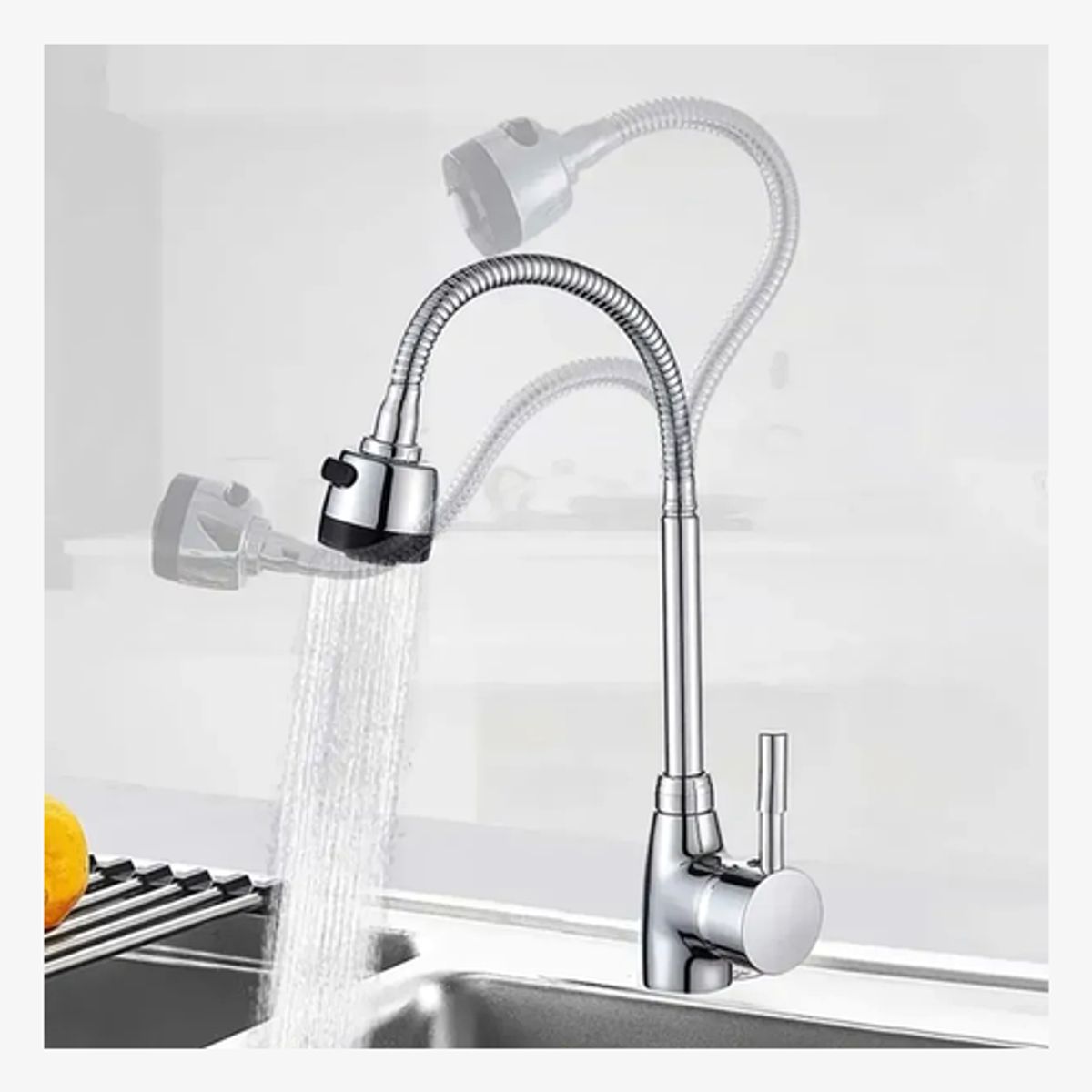 MOVI - Cuello Flexible Para Lavaplatos Universal, Gira