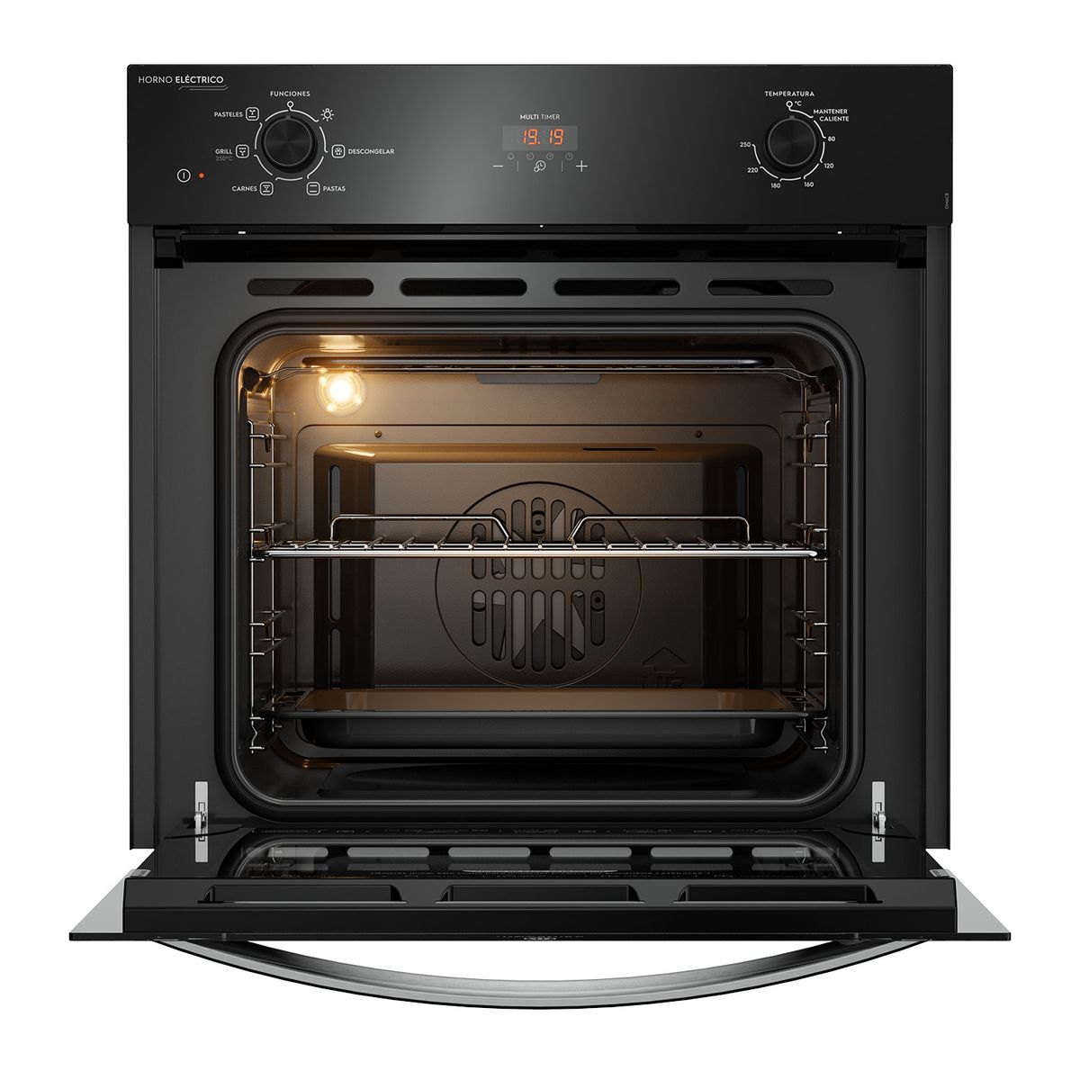 MADEMSA - Horno Empotrable Eléctrico 59L Convector y Temporizador OM6CB