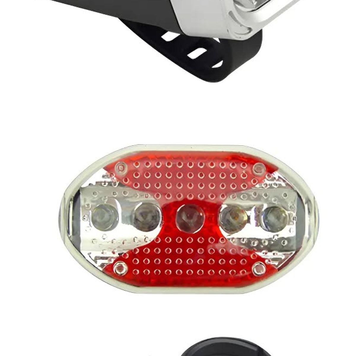 GENERICO - Set Luces de Bicicleta Led a Pilas Frontal y Trasera QX-T0608
