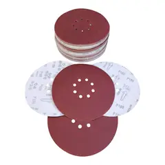 GENERICO - Discos Lijas con Velcro 9 Pulgadas,8 Hoyos Para Lijadoras Telescopica Techo y Paredes Grano 100