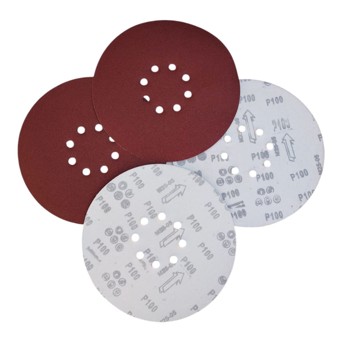 GENERICO - Discos Lijas con Velcro 9 Pulgadas,8 Hoyos Para Lijadoras Telescopica Techo y Paredes Grano 100- 50unid