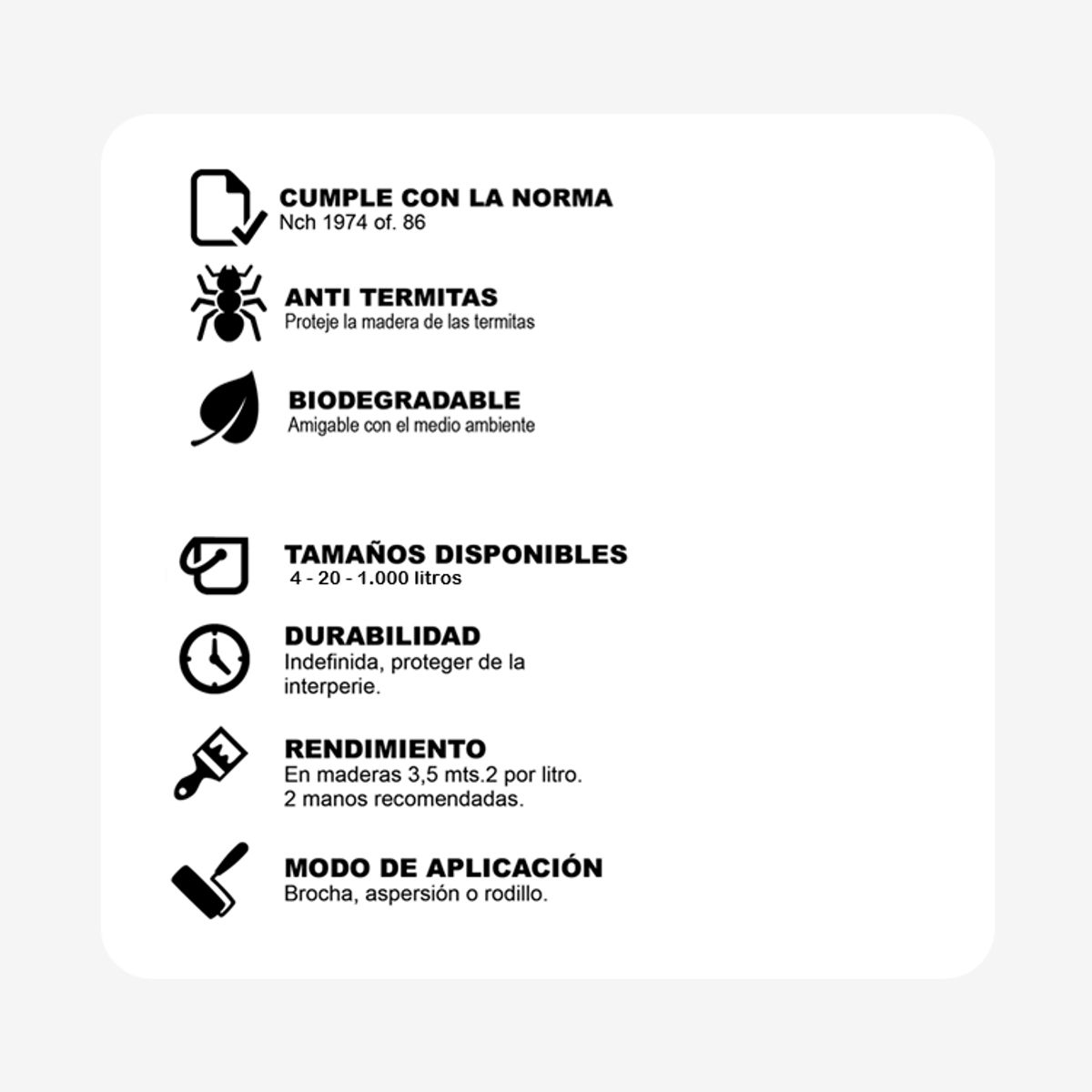 GENERICO - AF7000-AP Aditivo Retardante de Fuego para Madera 4 Lts.