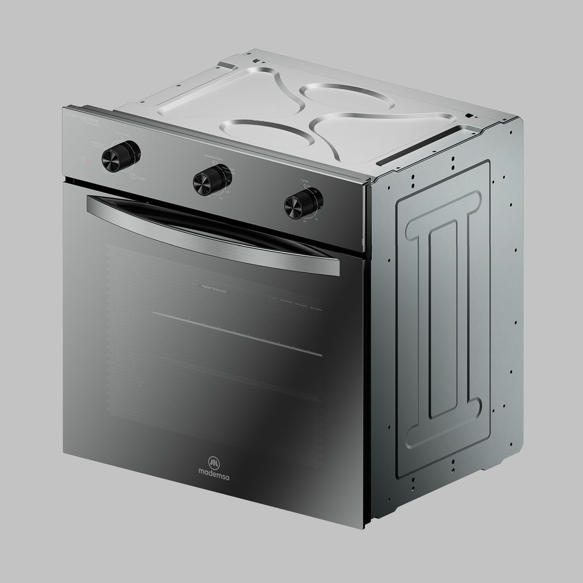 MADEMSA - Horno Empotrable Eléctrico 59L Temporizador y Limpia Fácil OM6TX