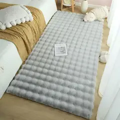 GENERICO - ALFOMBRA DECORATIVA PELO LARGO CON TEXTURA PIEL DE CONEJO
