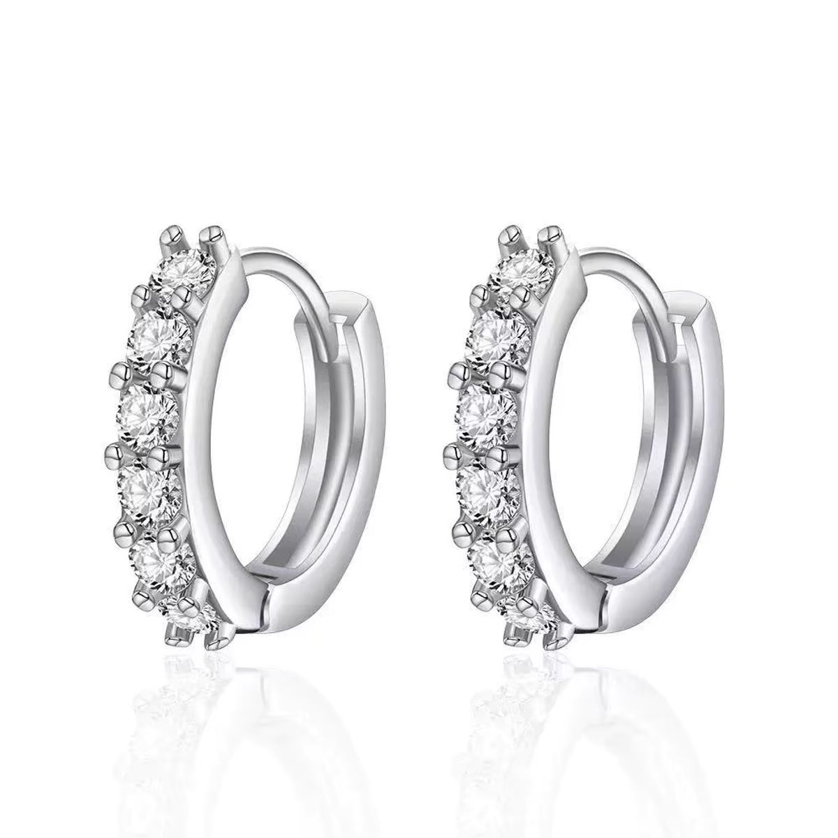 GENERICO - Aros Mini Argollas Con Circones