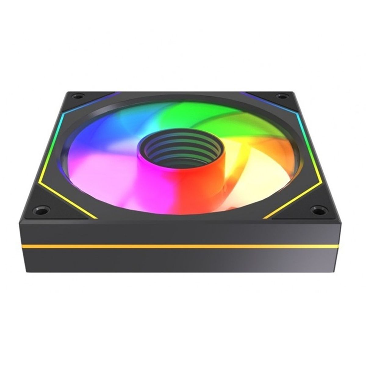 GENERICO - Ventilador 12 cm AirFlow M57 MOLEX Auto RGB Fan OEM Reverse