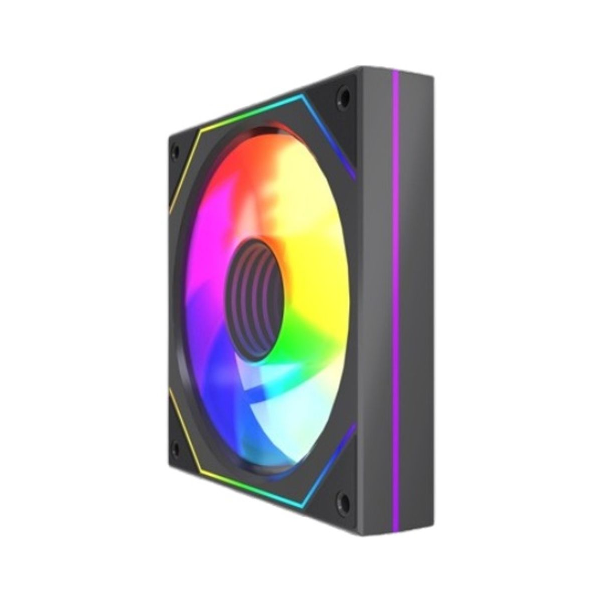 GENERICO - Ventilador 12 cm AirFlow M57 MOLEX Auto RGB Fan OEM Reverse