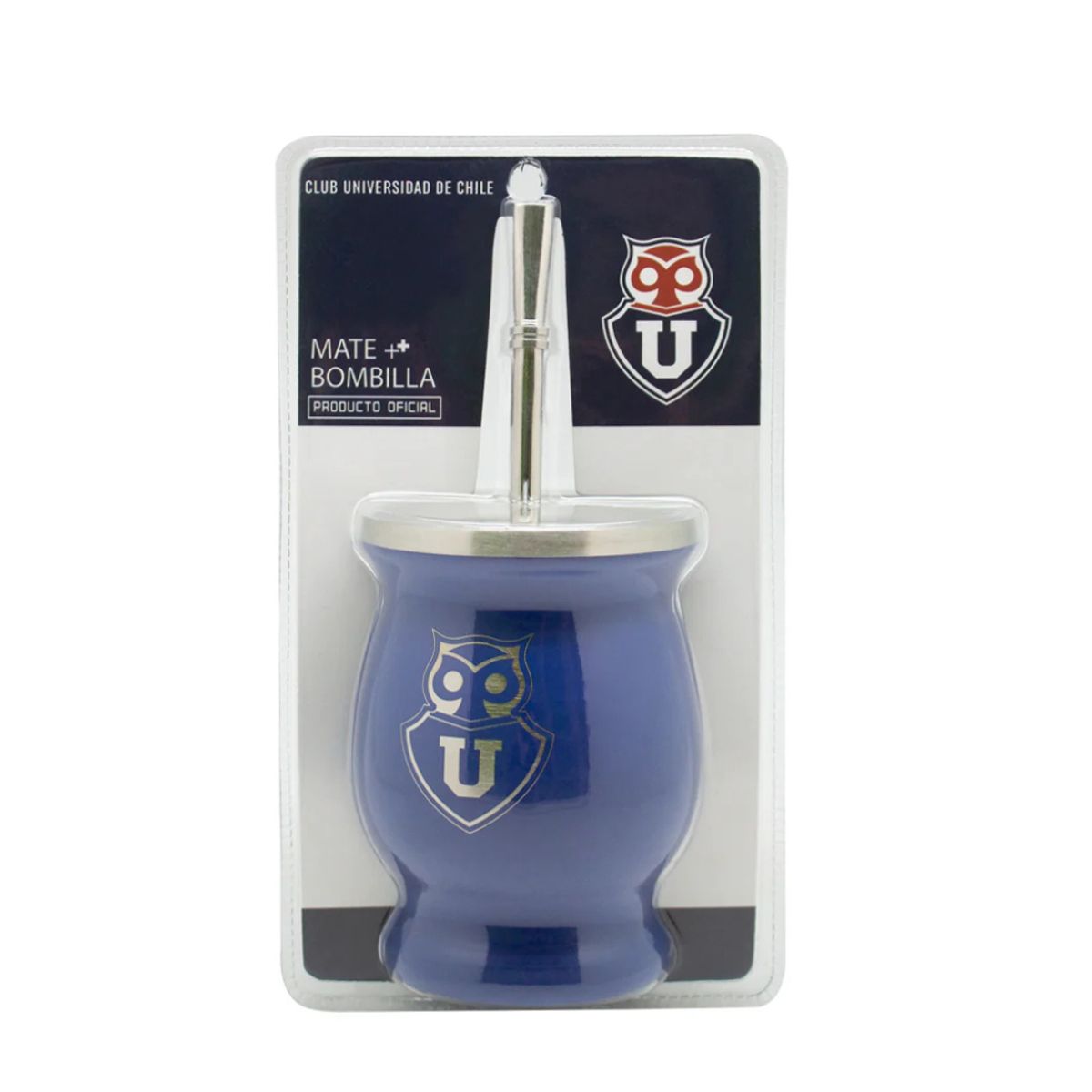 U DE CHILE - Mate U De Chile + Bombilla 200 Ml