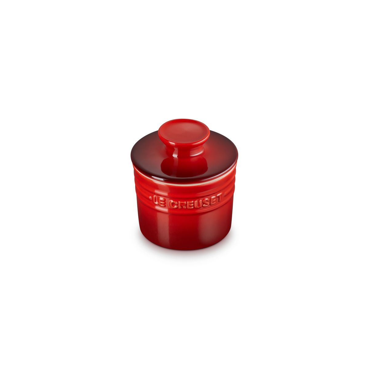 LE CREUSET - Le Creuset Mantequillera Francesa Cereza Cerámica