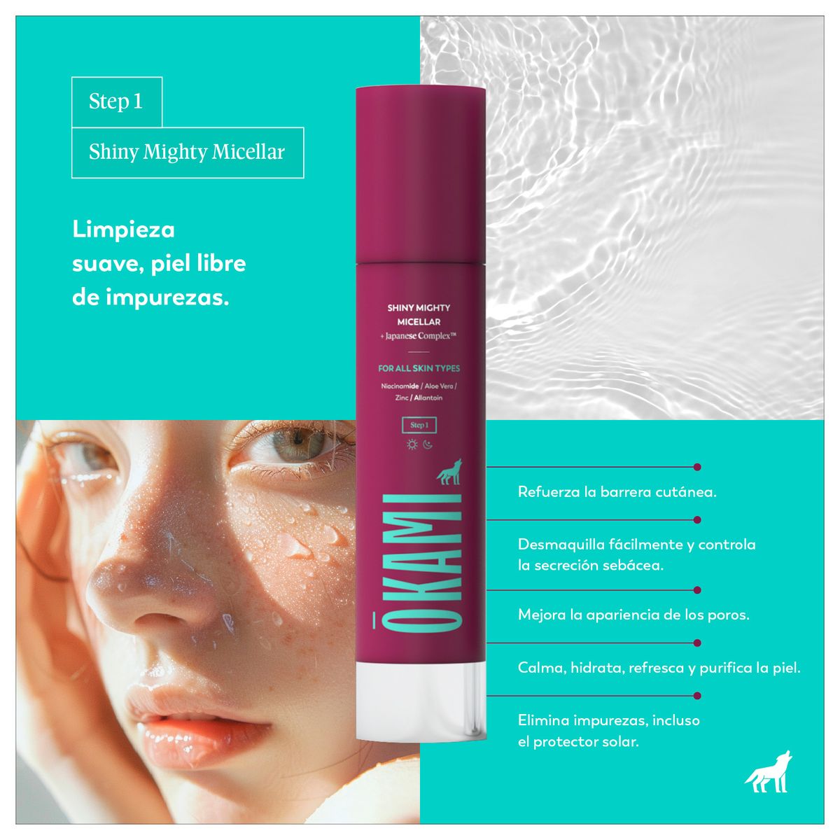 OKAMI - SHINY MIGHTY MICELLAR 120 ML
