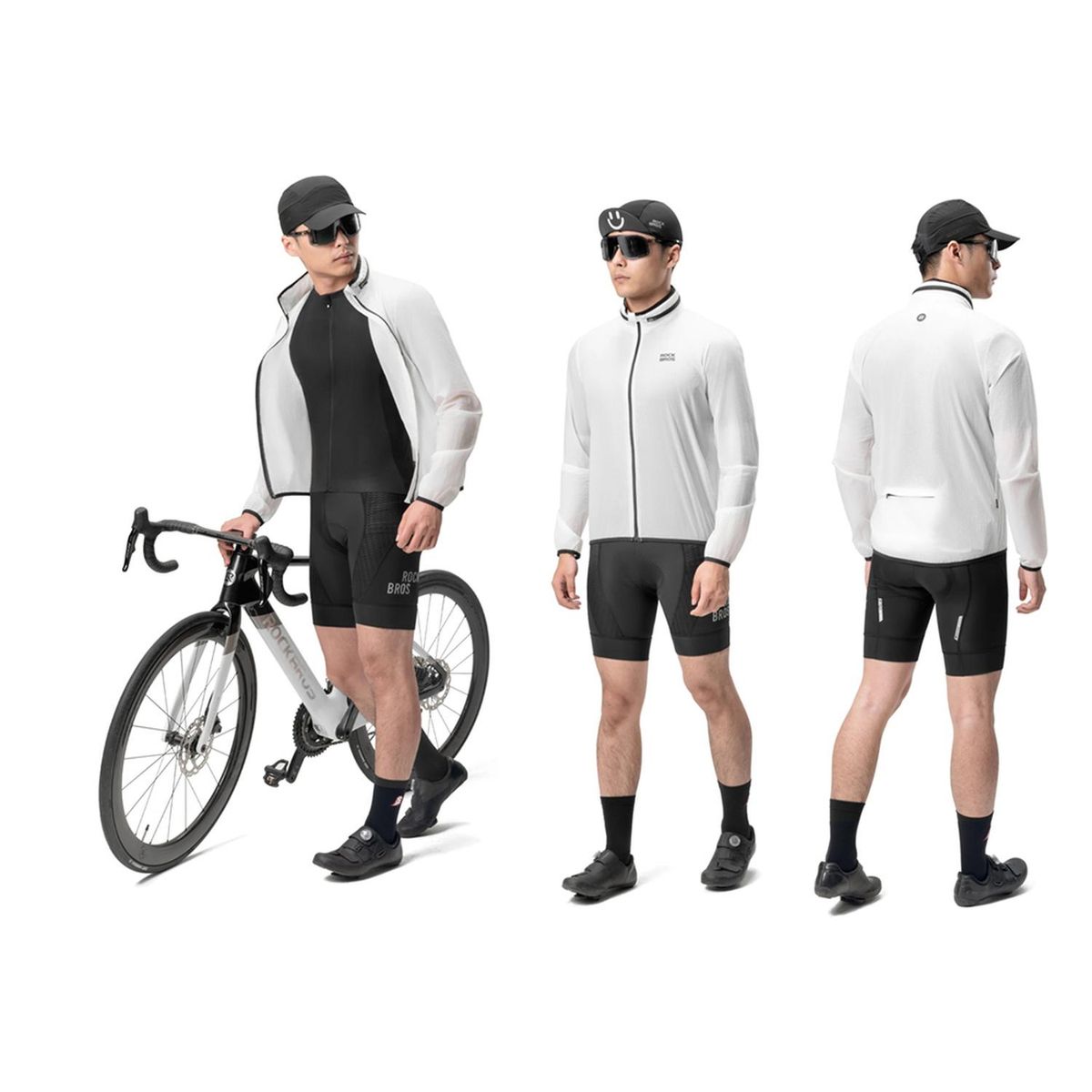 ROCKBROS - Cortaviento Ciclismo Rockbros Reflectante Alta Visibilidad