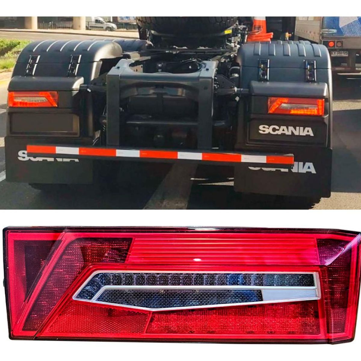 GENERICO - PAR FOCOS LED TRASEROS CAMION SCANIA ULTIMA GEN