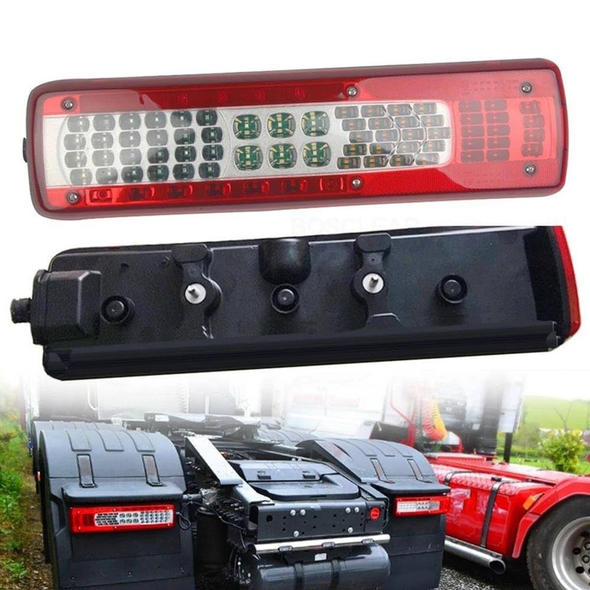 GENERICO - PAR FOCOS LED TRASEROS CAMION VOLVORENAULT LARGO