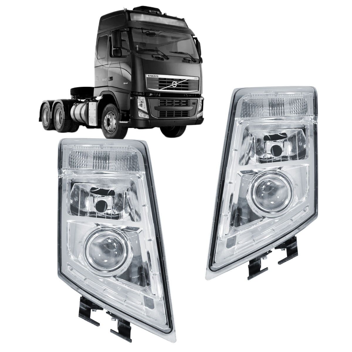 GENERICO - PAR OPTICOS CAMION VOLVO SERIE 3 FM FH