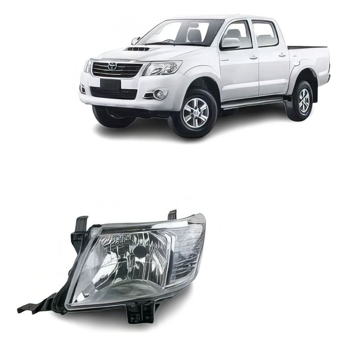 GENERICO - PAR OPTICOS TOYOTA HILUX VIGO 2012-2015