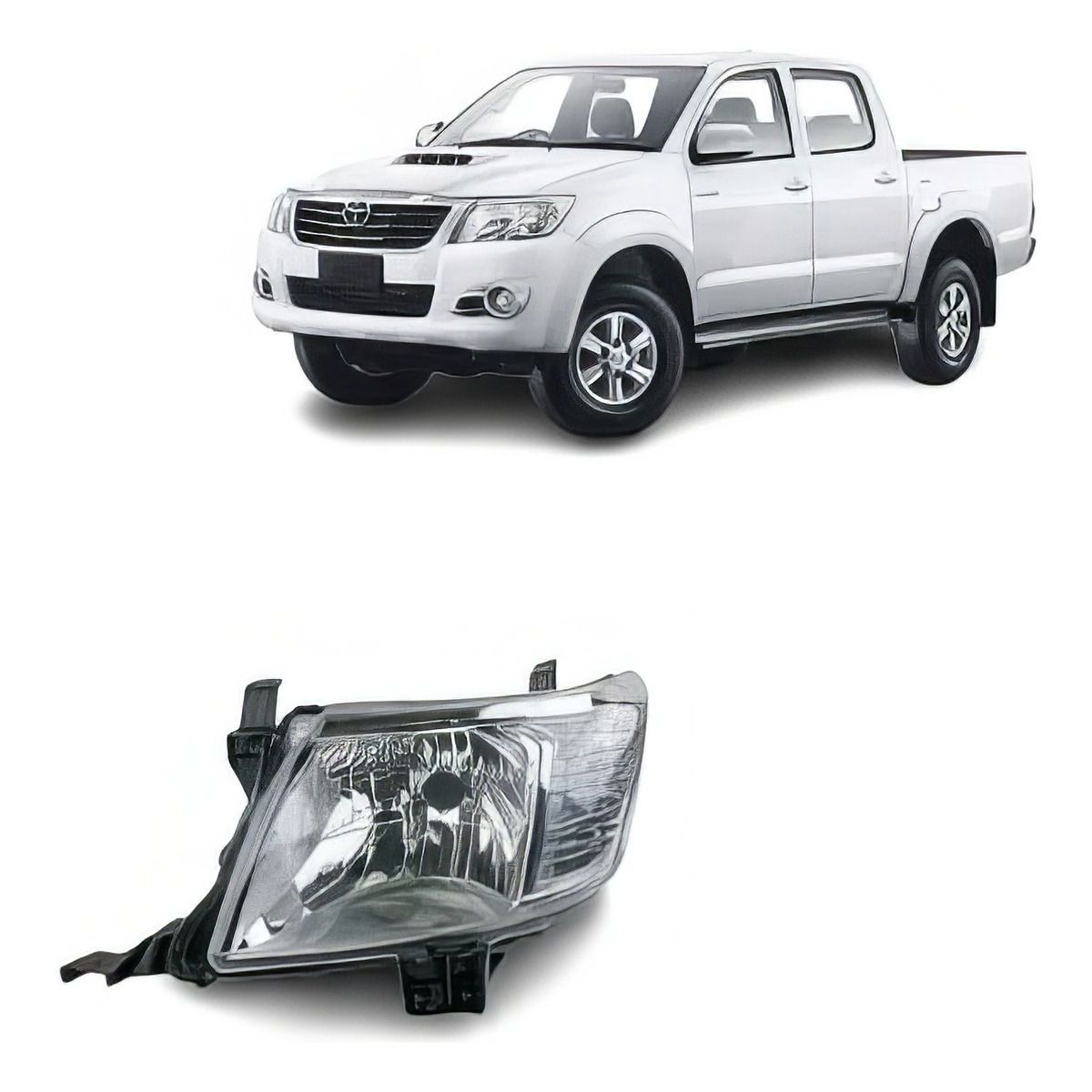 GENERICO - PAR OPTICOS TOYOTA HILUX VIGO 2012-2015