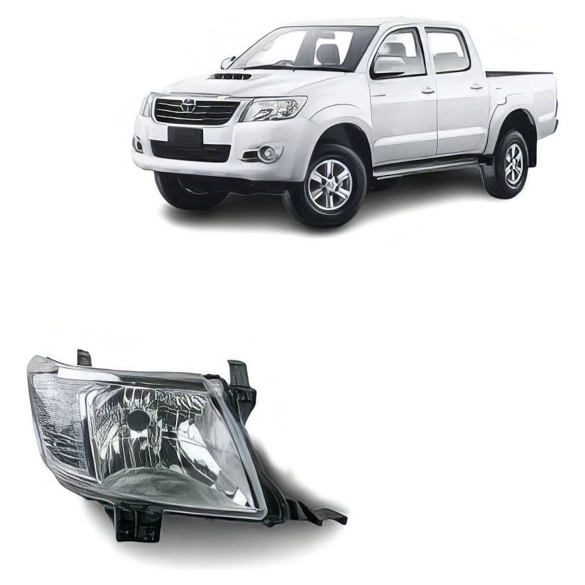 GENERICO - PAR OPTICOS TOYOTA HILUX VIGO 2012-2015