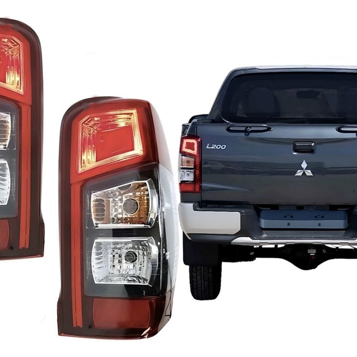 GENERICO - PAR FAROLES TRASEROS MITSUBISHI L200 2019-2021
