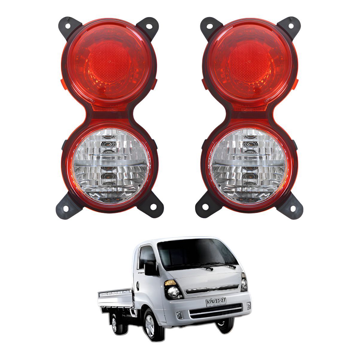 GENERICO - PAR FAROLES TRASEROS KIA FRONTIER