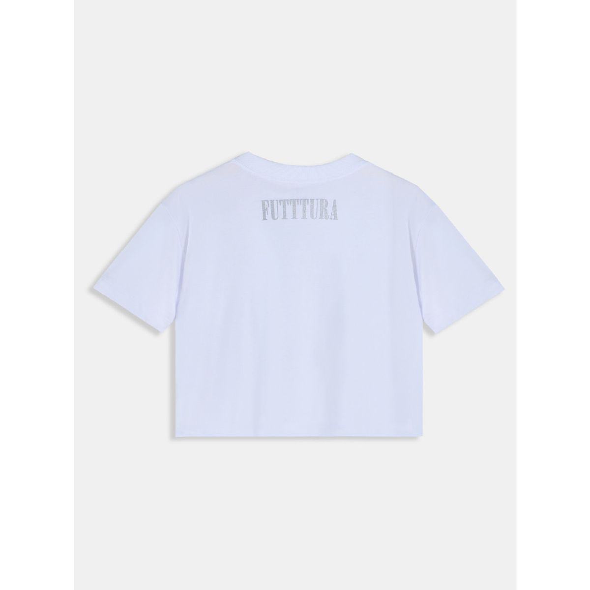 UNDER ARMOUR - Polera Crop TINI Unisex Blanca - FUTTTURA UNDER ARMOUR