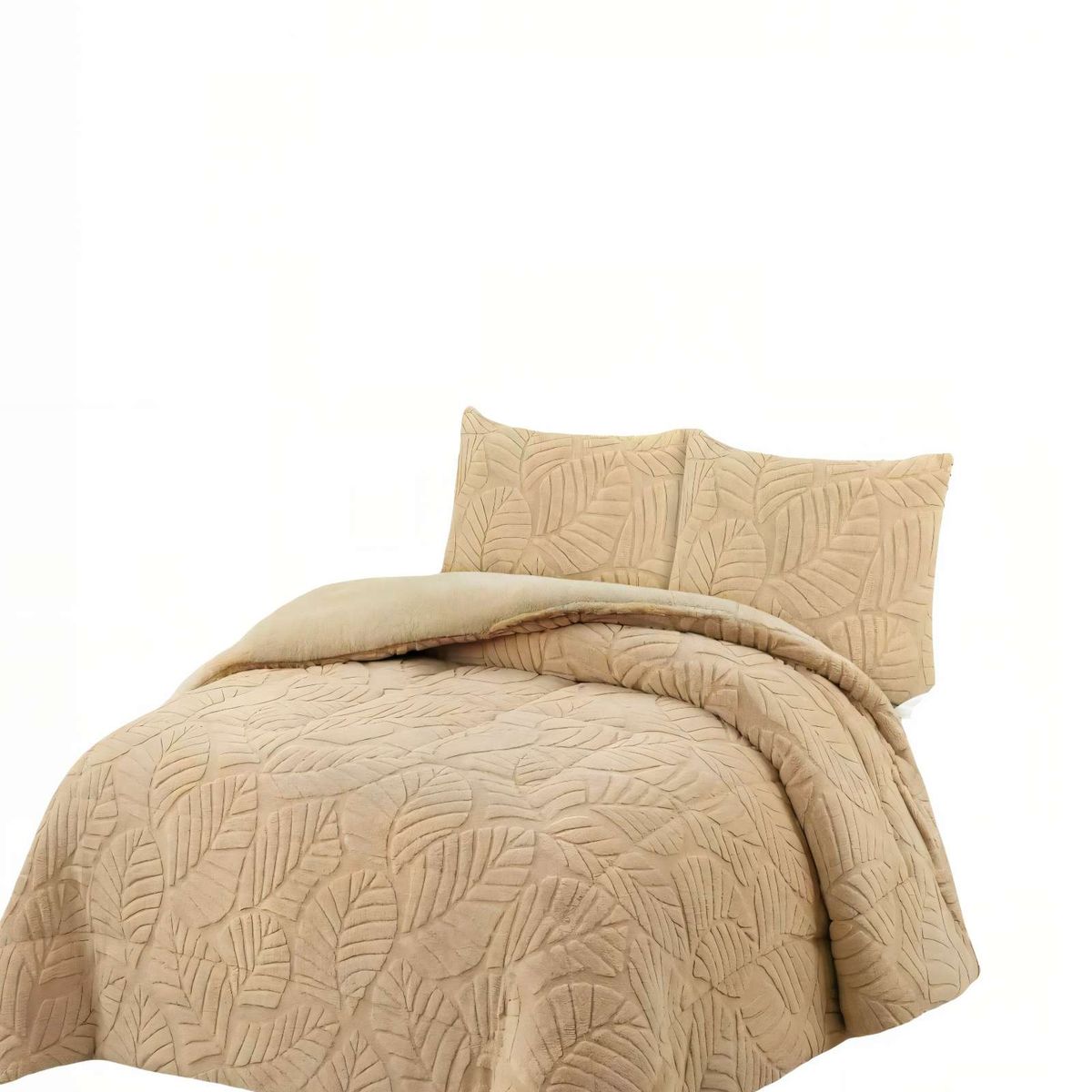 GENERICO - CUBRECAMA DE RELIEVE  KING COLOR BEIGE