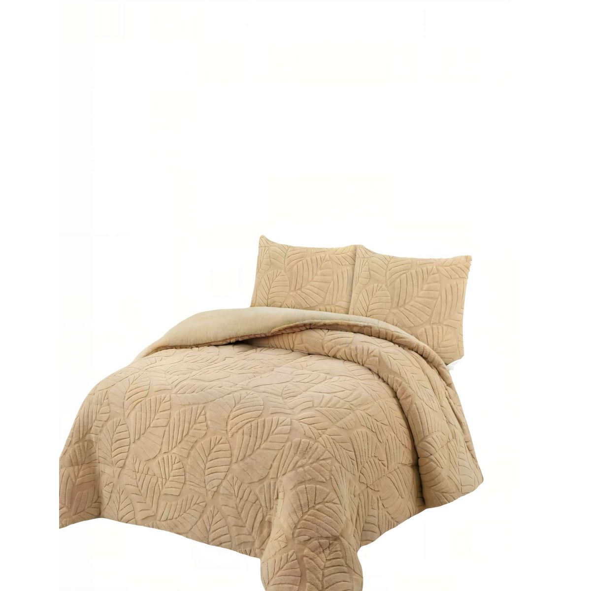 GENERICO - CUBRECAMA DE RELIEVE  KING COLOR BEIGE