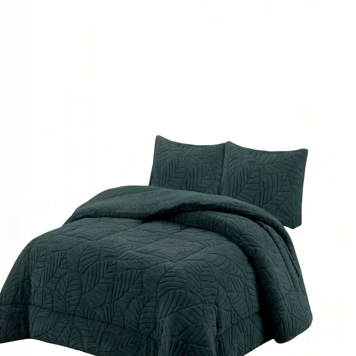 GENERICO - CUBRECAMA DE RELIEVE  KING COLOR VERDE