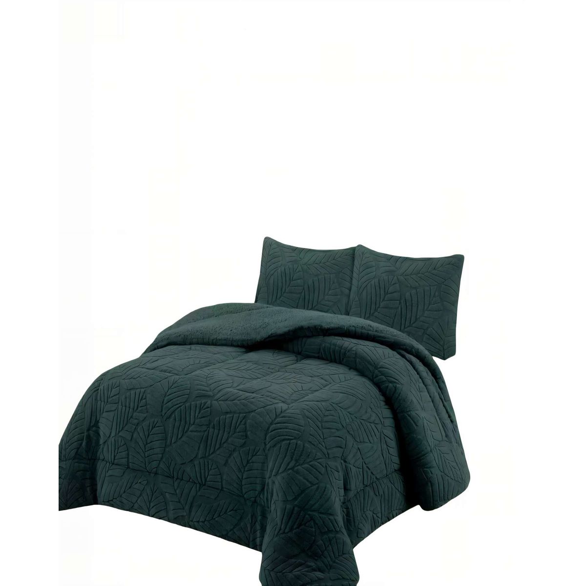 GENERICO - CUBRECAMA DE RELIEVE  KING COLOR VERDE