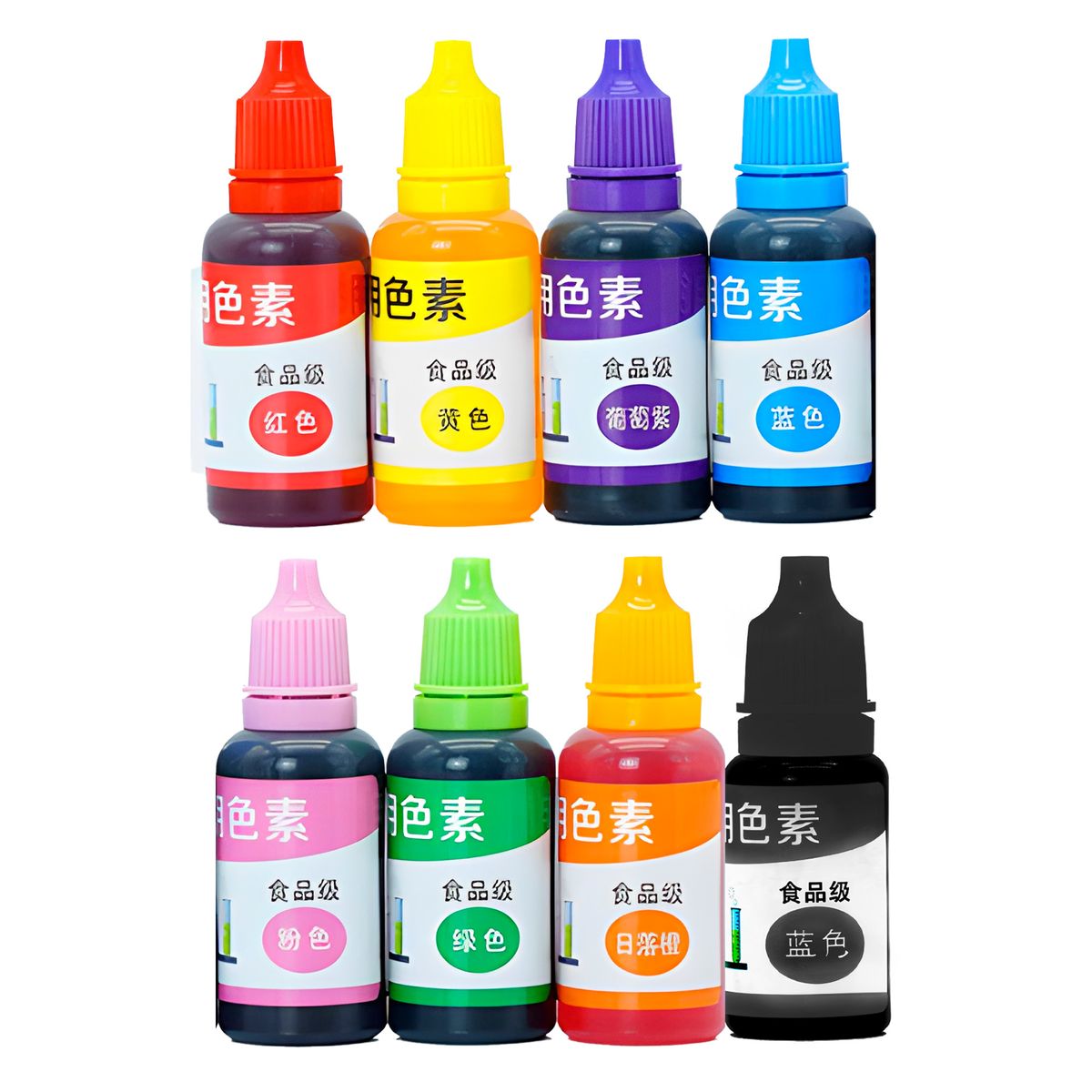 GENERICO - 8 Pigmentos Jabon Liquido 10ml Colorante Artesania Colores