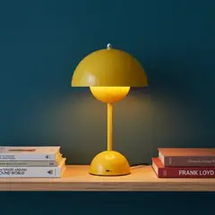 BP ILUMINACION - Lámpara de Mesa Onga Recargable Amarilla