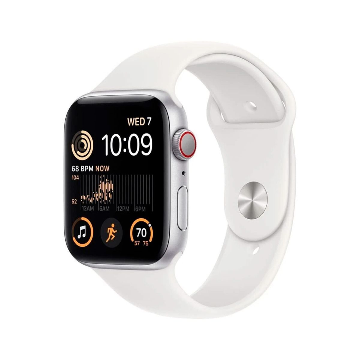 APPLE - Apple Watch SE GPS 2da Gen 40mm Caja Aluminio Correa Blanca