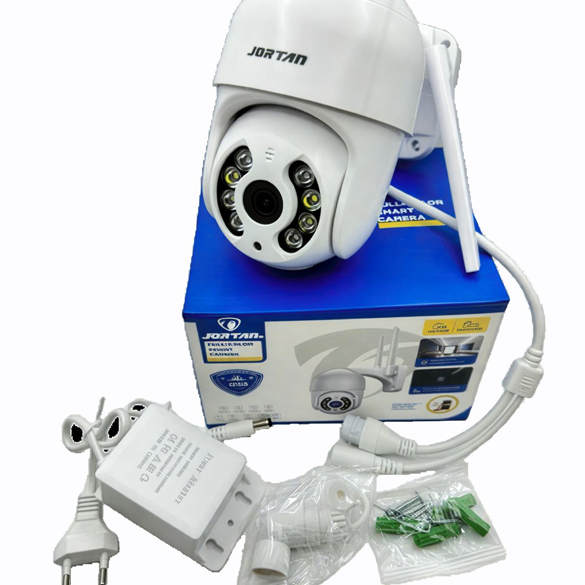 GENERICO - Cámara De Seguridad Domo Exterior Wifi Jortan 360° Full Hd Blanco