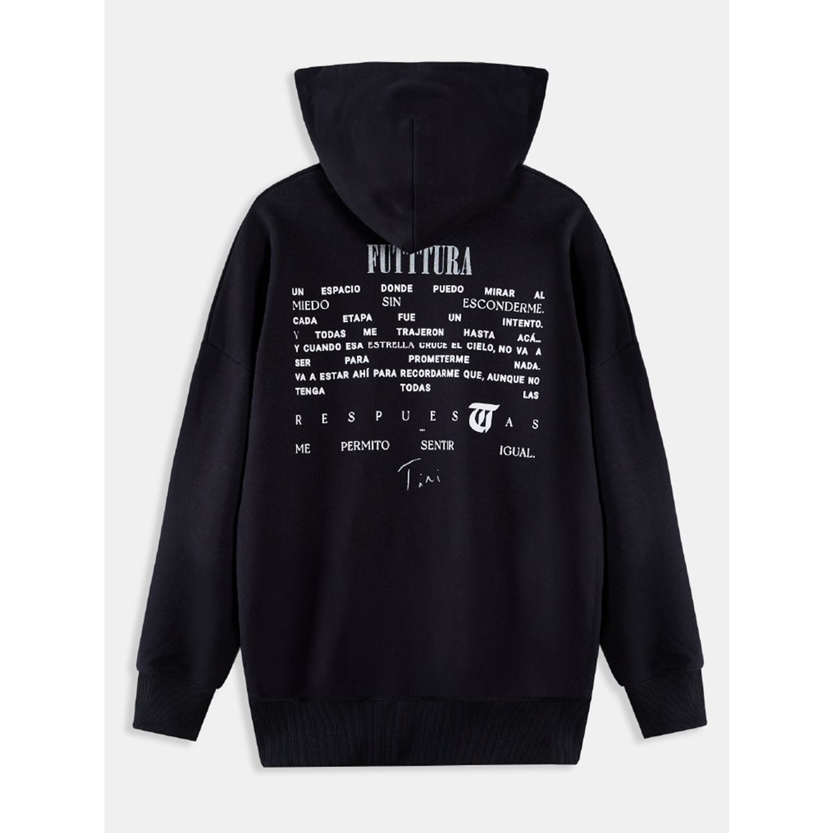 UNDER ARMOUR - Polerón con capucha TINI Unisex Negro - FUTTTURA UNDER ARMOUR