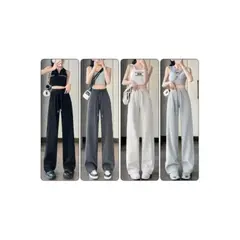 LOOK SHOP - Pantalón Mujer Palazzo Algodón. Buzo Lulu Calidad Premium 819