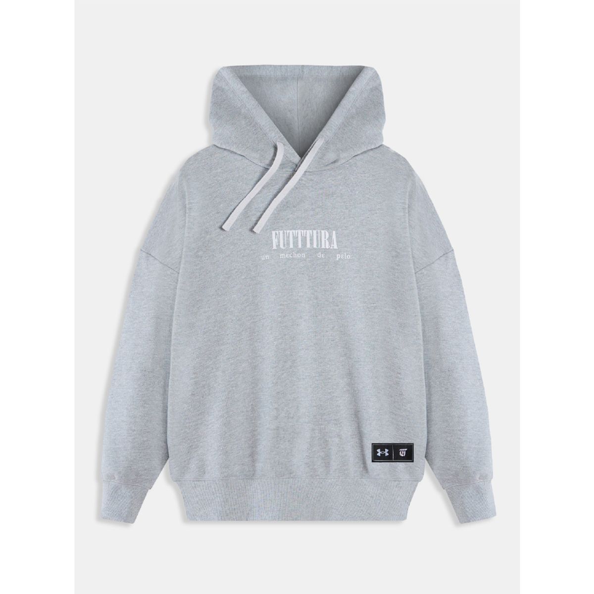 UNDER ARMOUR - Polerón con capucha TINI Unisex Gris - FUTTTURA UNDER ARMOUR