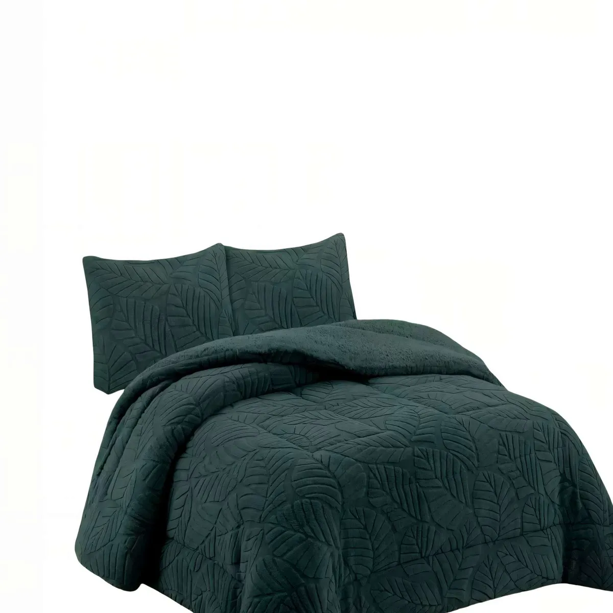 GENERICO - CUBRECAMA DE RELIEVE PREMIUM TAMAÑO  KING 250CMX270CM  COLOR VERDE