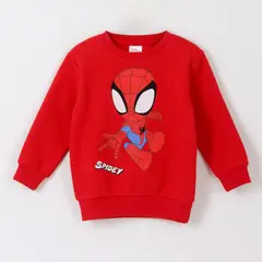 MARVEL - Polerón Cerrado Niño Spidey En Acción Rojo