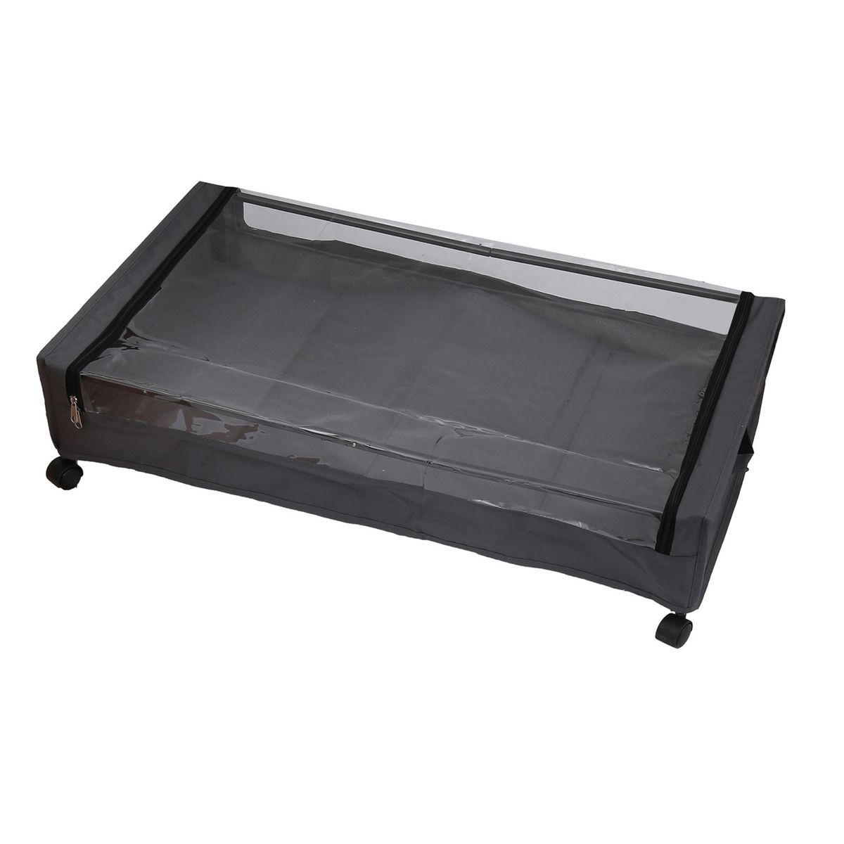 SOHOGAR - Organizador bajo cama con ruedas gris