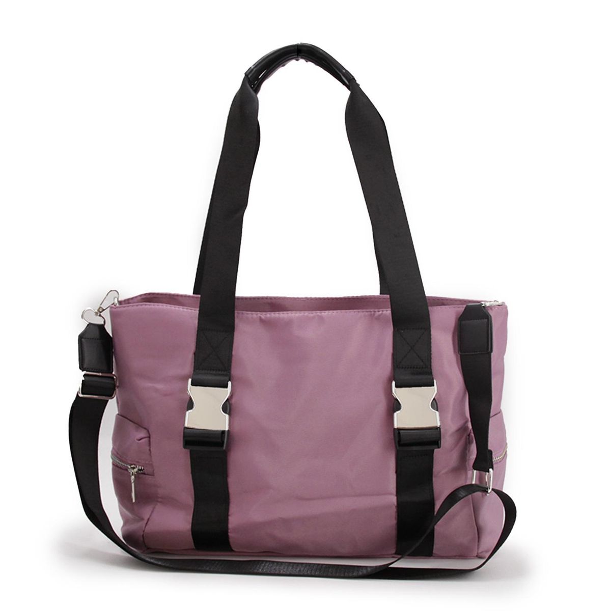 GENERICO - Cartera bolso Tote bag porta notebook con broche metálico